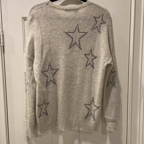 360cashmere Metallic Silver Star Sweater - Picture 8 of 13